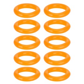 Sewing Machine Bobbin, Winder Rubber Ring Friction Wheel Replacement Accessories, for Old Sewing Machine and JA Type Sewing Machine 10Pcs(Orange)