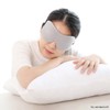 Ventilated cushion uniform pressure comfortable sleep travel 3D stereoscopic sleeping eye mask black 3ea