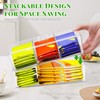 2pcs Tea Bag Storage Box, Acrylic Tea Organiser with Lid