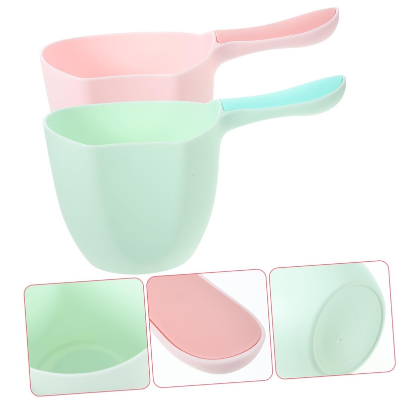 PartyKindom 2Pcs Kitchen Water Ladle Versatile Capacity Bathing Scoop for