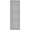 NeverMove Machine Washable Bella Runner Rug, 3x9, Grey