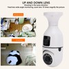 Light Bulb Security Cameras Motion Detection Dual Lens Light Socket
