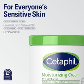 Cetaphil Crema Hidratante para el Cuerpo, Piel Seca a Muy Seca, 16 oz