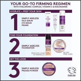 CoverGirl Simply Ageless Anti-Aging Foundation Primer Makeup Base 1oz