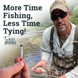 KNOT KNEEDLE Catch Lunker Bundle 2 Epic, Fishing Accessories of 2 Zingers, Fly Straightener, Fly Fishing Box, Fishing Knot Tying Tool Tie 25+ Basic and Advanced Knots - 5-Piece Bundle