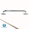 Dynarex Rotating Flange Knurled Grab Bar-16 Inch, Stainless Steel with