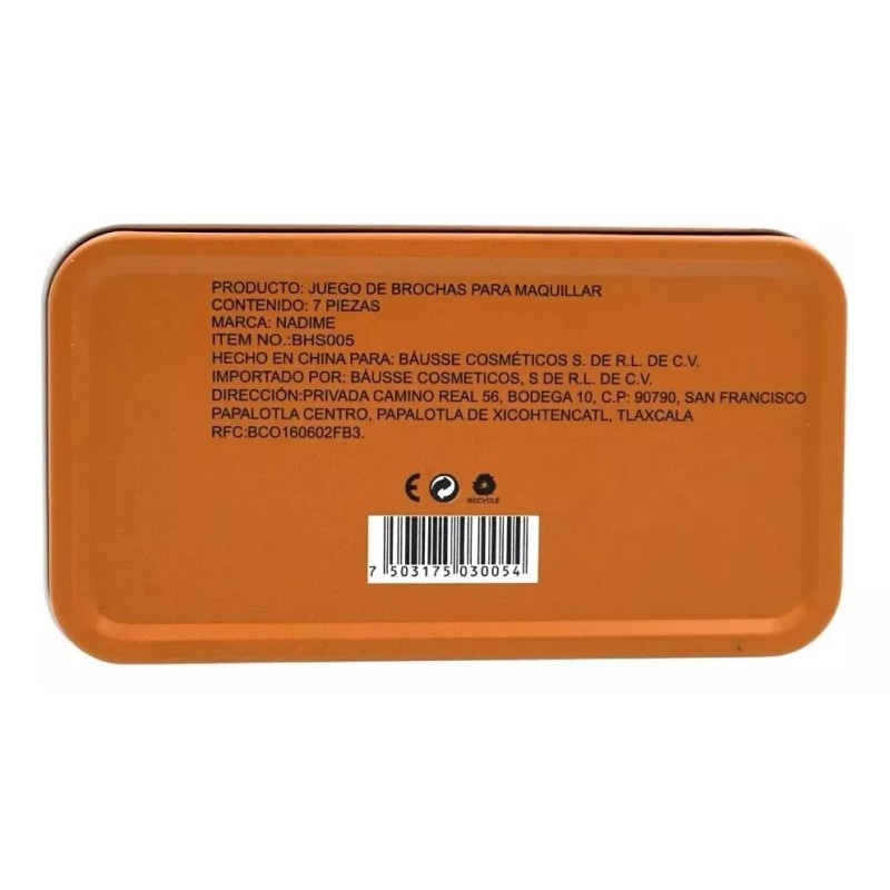 Bausse Set Brochas Profesionales Para Maquillaje Báusse Estuche 7pz