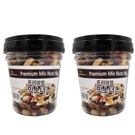 SellerHub Good Morning Nuts Premium Mixed Nuts Plus 2 containers, total 1kg (S46772107) / 굿모닝너츠 프리미엄 믹스넛 플러스 2통 총1kg내외 (S46772107)