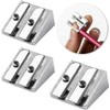 3PCS Metal Pencil Sharpeners with 2 Holes, Metal Sharpener Pencil