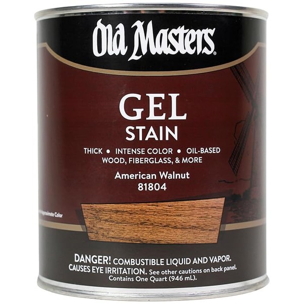 Old Masters 81804 Gel Stain, American Walnut