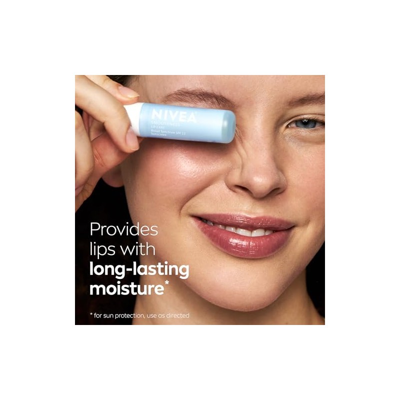 NIVEA Smoothness Lip Care SPF 15, Lip Balm SPF Stick,