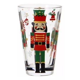 Baum Brothers Set 6 Vasos High Ball Navideños De Vidrio 316 Ml M-85510