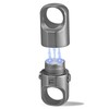 Strong Titanium Magnetic Keychain with 360° Rotation, Small Detachable Key