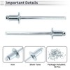 RATCHROLL 50 Pcs Dome Head Large Flange Blind Rivets 4mm
