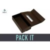 Pack It Caja Dispensador Pañuelos Desechables Kleenera Color Café