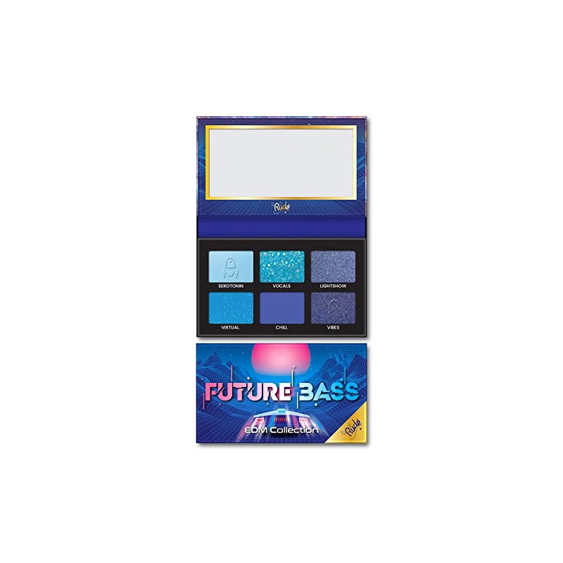 RUDE EDM Collection Color Themed Vibrant Eyeshadow (Future Bass)