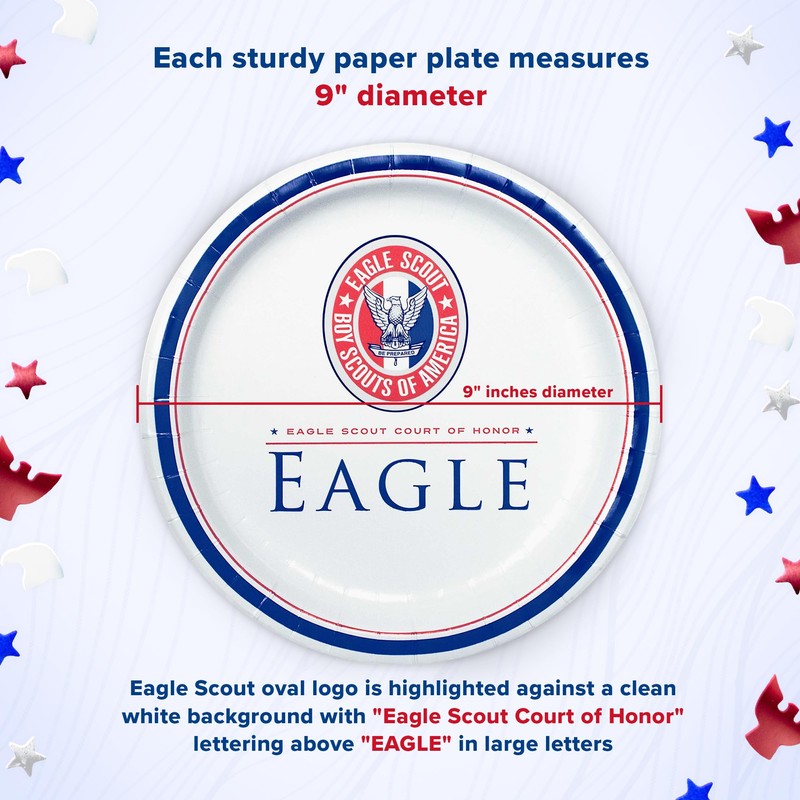Eagle Scout Court Of Honor Luncheon Plates, 25pk