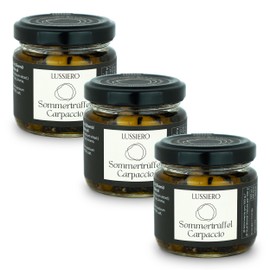 Lussiero Summer Truffle Carpaccio Black Truffle Tartufo Truffle Slices Tuber Aestivum 80 g Pack of 3
