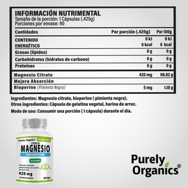 MAGNESIO CITRATO PURE 90 CAPSULAS