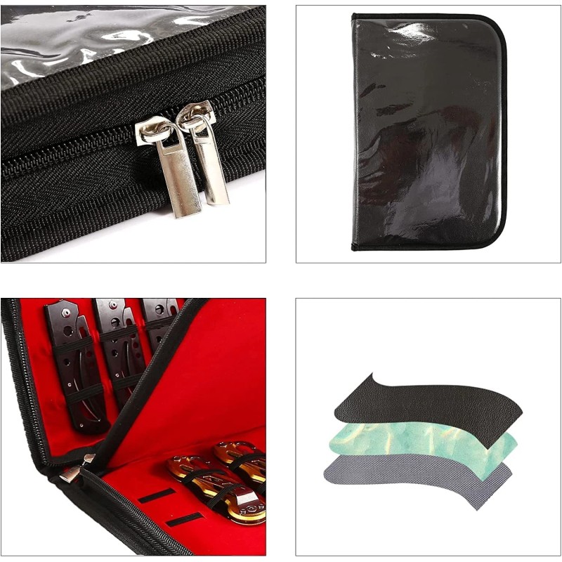 Hersent Pocket Knife Storage Case,folding Knife Pouch Carrier Holder,4