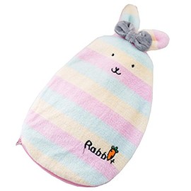 Hot Water Bottle with Lid 350 ml Hot & Cold Relief Plush Rabbit – # 03