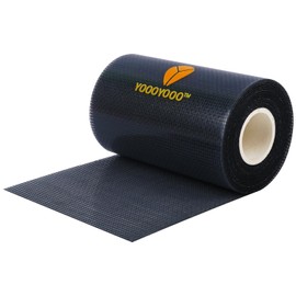 YOOOYOOO Window Screen Repair Kit, Gray XL(15FT), 3-Layer Strong Adhesive & Waterproof Tape Fiberglass Covering mesh, Repair for Window Screen and Screen Door tears Holes (4inch*15Feet Black)