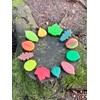 Yellow Door Sensory Play Stones - Leaves - Set of