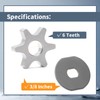Erchon 4138-642-1250 Pole Saw Sprocket 3/8 6T Compatible with Stihl
