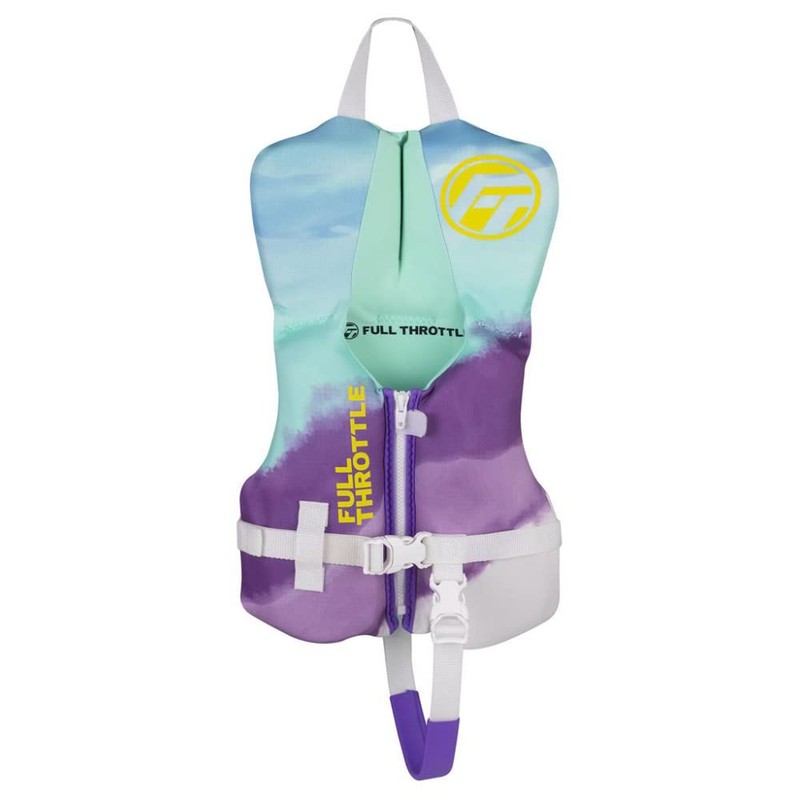 Full Throttle Infant Rapid Dry Flex Back Life Jacket, Aqua