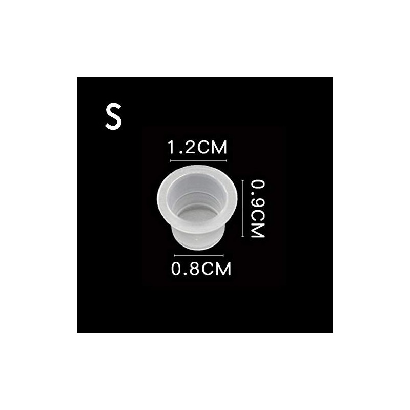UPTATSUPPLY UPTATSUPPLY Tattoo Ink Cups 300Pcs Mixed Size Permanent Makeup
