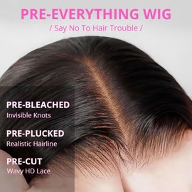 mscoco Bob Wig Human Hair 5×6 Natural Black Body Wave Lace Front Wigs Human Hair Pre-bleached knots Glueless Bob Wig Human Hair Glueless Wigs Human Hair for Black Women Body Wave Human Hair Wig