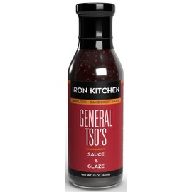IRON CHEF General Tso's Sauce & Glaze, All Natural, Kosher, 15-Ounce Glass Bottles (Pack of 3)