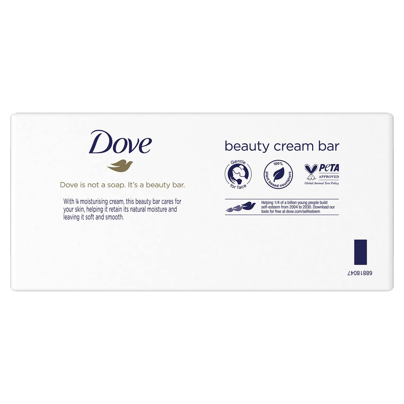 Dove Original Beauty Bar Soap with Moisturiser 6 x 90g