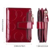 Noble and elegant women's leather wallet, sequins, detachable ID card