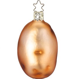 Inge-Glas Potato Brittle matt 10222S019 IGM German Glass Christmas Ornament
