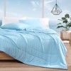 Monbix ChillChilla Cooling Comforter Queen Size-3 Pieces Cooling Blankets for