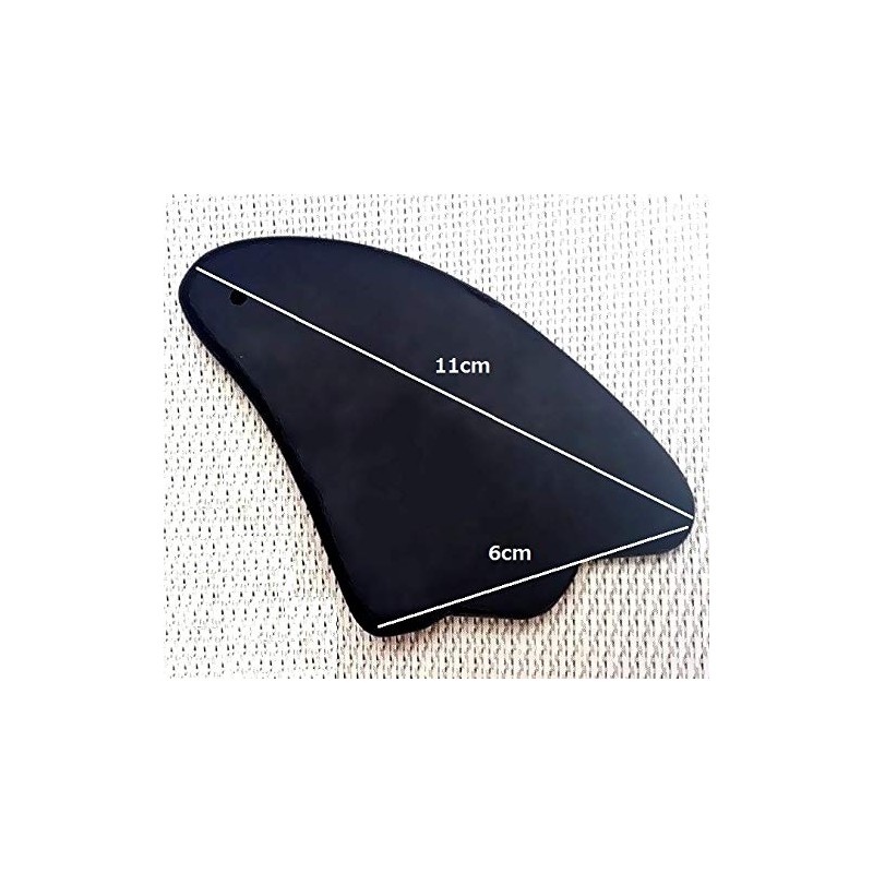 Kessa Plate, Oil Massage, Facial Massage, Feather Shape, Natural Stone,