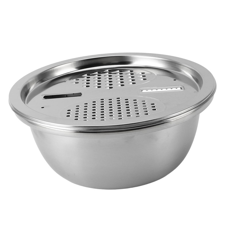 3 In 1 Colander Strainer Set Stainless Steel Rice Washing
