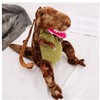 Kids Dinosaur Backpack Cartoon 3D Dinosaur Shape Soft Plush Kids