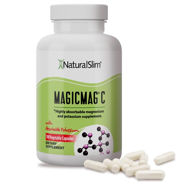 NaturalSlim NaturalSlim Potassium Magnesium Supplement 100 Capsules C MagicMag C
