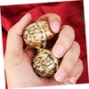 KONTONTY Chinese Walnut Exercise Balls Hand Grip Strengthening Balls Brass