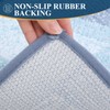 Bsmathom Microfiber Bathroom Rugs Sets 3 Piece, Non-Slip Absorbent Bath