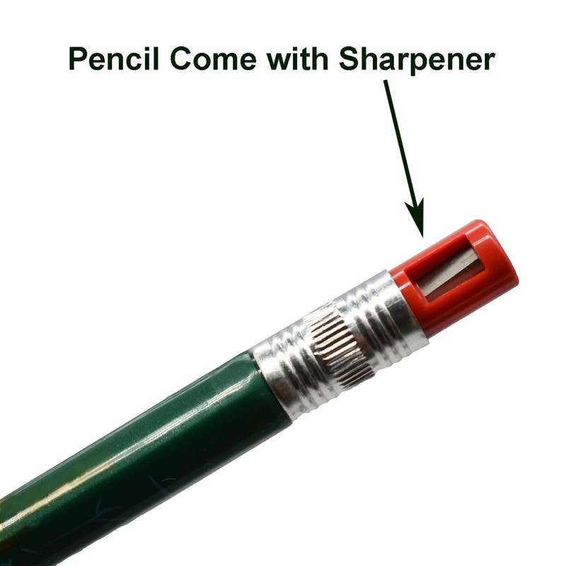 Maydahui 12 PCS Mechanical Pencil with Sharpener Novelty Non Sharpening