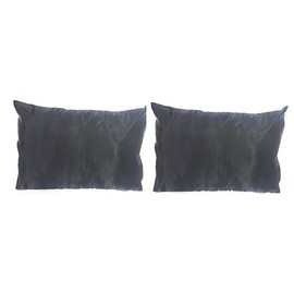 OctoRose 2 Packs Toddler Travel Pillow Case Pillowcases Quality Satin, Side Zipper Enclosure (Black, 2 Pack Toddler)