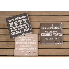 Lunch-Serviette Spruch sort