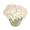 National Tree Company Artificial Flower Bouquet, Hydrangea Flower Blooms, White,