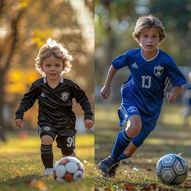 Soccer Shin Guards Pads with Socks Gear for Soccer 3,4,5-16 Year Old and Up Little Girls Boys Kids Child Youth Toddler Teenagers