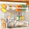 Over The Sink Dish Drying Rack - Adjustable Dish Rack