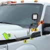 DYSO Fit 11-16 Ford F250/F350 Super Duty Hood Hinges A-Pillar