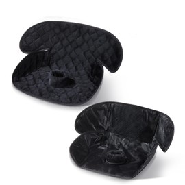 2 Pack Car Potty Training Seat Protector, Waterproof Toddler Car Seat Potty Training Cover, Piddle Pads & Liners for Baby Stroller, Booster & Travel,Non-Slip Pee Protector for Carseat (Black)